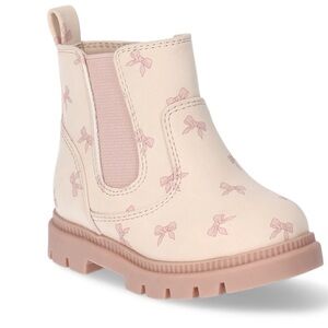 Wonder Nation Infant Girls’ Bow Chelsea Boots